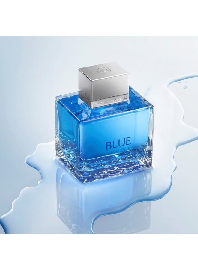 Banderas عطر بلو سيدكشن للرجال - رائحة منعشة، رومانسية، فواكه - نغمات خشبية ومائية من التفاح ومياه البحر - مثالي للاستخدام النهاري - 3.4 أونصة سائلة - Image 4